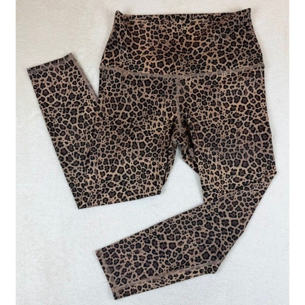 Evolution and Creation Mia Leggings Womens‎ Medium Brown Animal Print Athletic